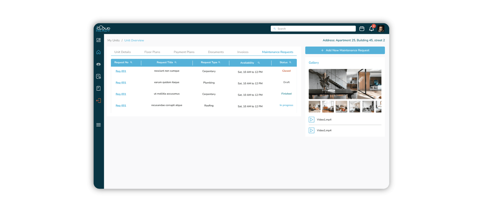 View Contracts & Unit Information Anytime